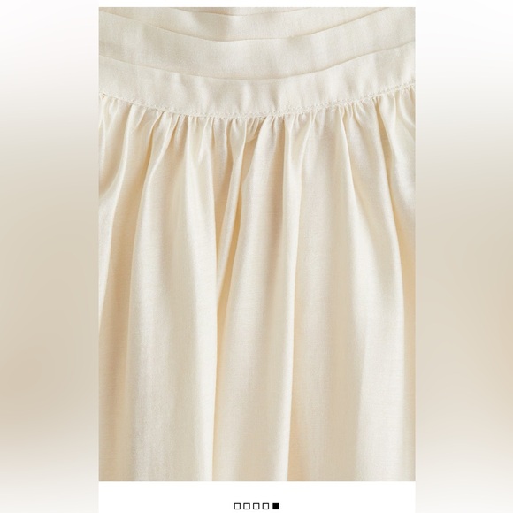 H&M ivory cream draped flowy halter neck top - Picture 4 of 7
